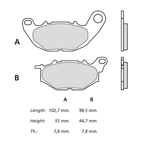 BREMBO RACING - KIT PASTIGLIE MESCOLA Z04 M068Z04