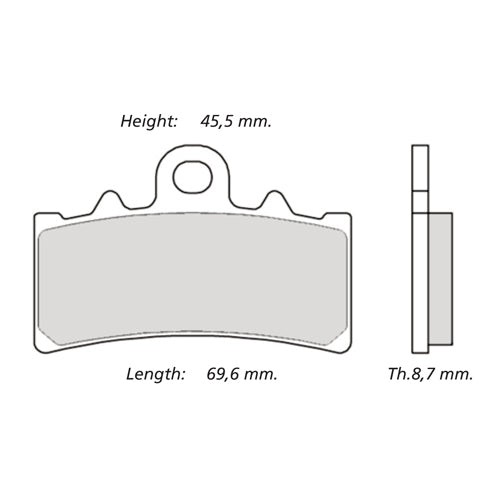 BREMBO RACING - KIT PASTIGLIE MESCOLA Z04 M079Z04