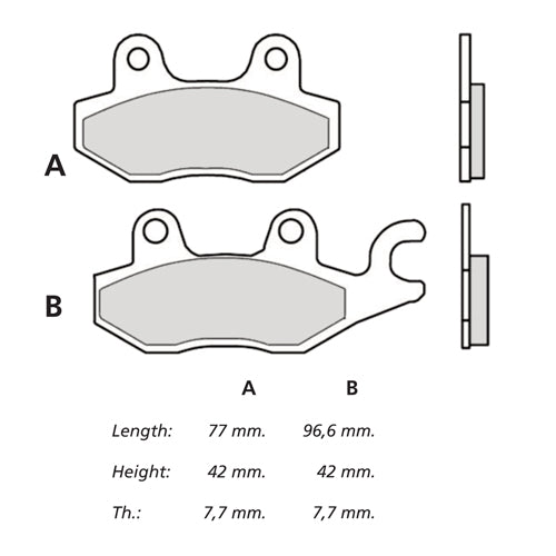 BREMBO RACING - KIT PASTIGLIE MESCOLA Z04 M088Z04