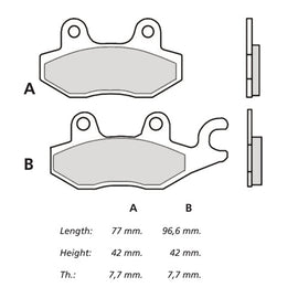 BREMBO RACING - KIT PASTIGLIE MESCOLA Z04 M088Z04