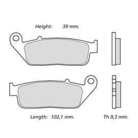 BREMBO RACING - KIT PASTIGLIE MESCOLA Z04 M099Z04