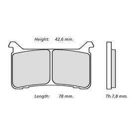BREMBO RACING - KIT PASTIGLIE MESCOLA Z04 M108Z04