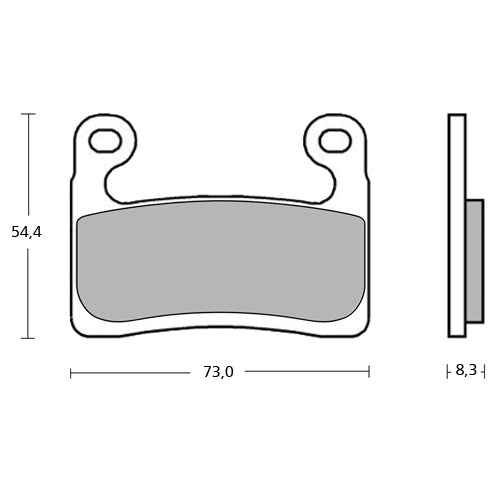 BREMBO RACING - KIT PASTIGLIE MESCOLA Z03 M478Z03