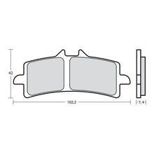 Carica l&#39;immagine nel visualizzatore di Gallery, BREMBO RACING - PASTIGLIA MESCOLA Z10 M497Z10