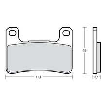 Carica l&#39;immagine nel visualizzatore di Gallery, BREMBO RACING - KIT PASTIGLIE MESCOLA Z04 M518Z04