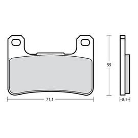 BREMBO RACING - KIT PASTIGLIE MESCOLA Z04 M518Z04