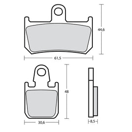 BREMBO RACING - KIT PASTIGLIE MESCOLA Z04 M528Z04