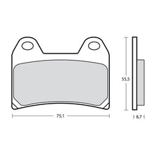 Carica l&#39;immagine nel visualizzatore di Gallery, BREMBO RACING - KIT PASTIGLIE MESCOLA Z03 M548Z03
