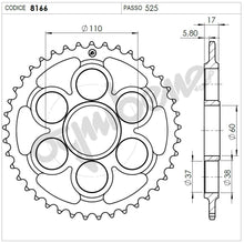 Carica l&#39;immagine nel visualizzatore di Gallery, KIT TRASMISSIONE DID DUCATI Cod. 376244000