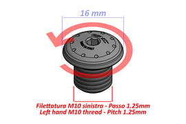 Tappo foro specchio M10 - Filettatura SX