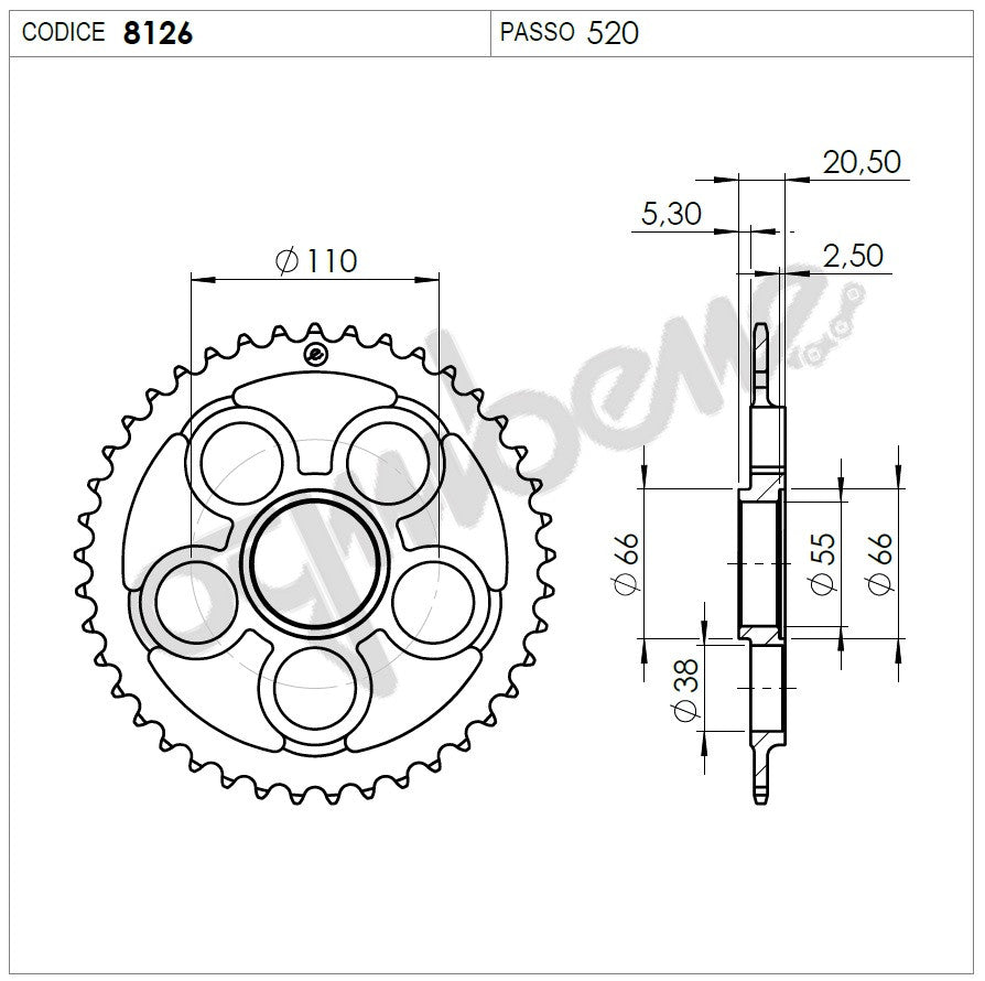 KIT TRASMISSIONE DID RACING DUCATI Cod. 37A187