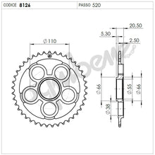 Carica l&#39;immagine nel visualizzatore di Gallery, KIT TRASMISSIONE DID RACING DUCATI Cod. 37A187