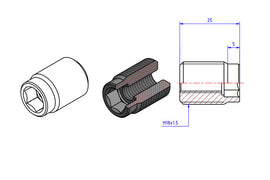 Adattatore per installare protezione leva freno e frizione.