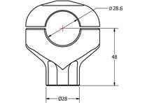 Load image into Gallery viewer, Riser manubrio conico altezza 48 mm
