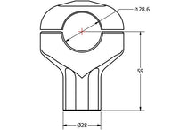 Load image into Gallery viewer, Riser manubrio conico altezza 59 mm