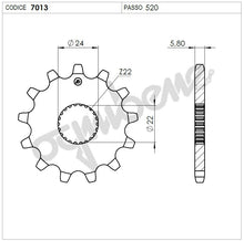 Carica l&#39;immagine nel visualizzatore di Gallery, KIT TRASMISSIONE OGNIBENE APRILIA RS125 &#39;06/11