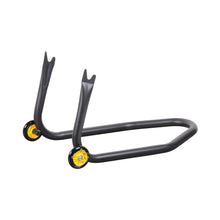 Carica l&#39;immagine nel visualizzatore Galleria, Lightech Iron Rear Stand with Integrated 2-Wheel Forks