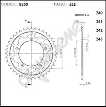 Carica l&#39;immagine nel visualizzatore Galleria, KIT TRASMISSIONE DID APRILIA RSV4 RR  Cod.376087000