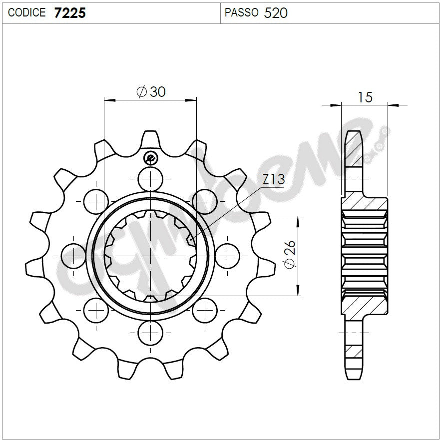 KIT TRASMISSIONE DID RACING BMW Cod. 37A302