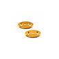 Lightech Coppia Tappi Sede Specchio - Oro