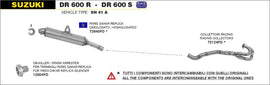 ARROW EXHAUST SYSTEM SUZUKI DR 600 R '85/87 - DR 600 S '85/90 