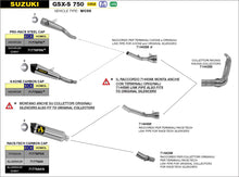 Carica l&#39;immagine nel visualizzatore di Gallery, ARROW IMPIANTO SCARICO SUZUKI GSX-S 750 &#39;17/20 