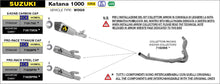 Carica l&#39;immagine nel visualizzatore di Gallery, ARROW IMPIANTO SCARICO SUZUKI KATANA 1000 &#39;19/20 