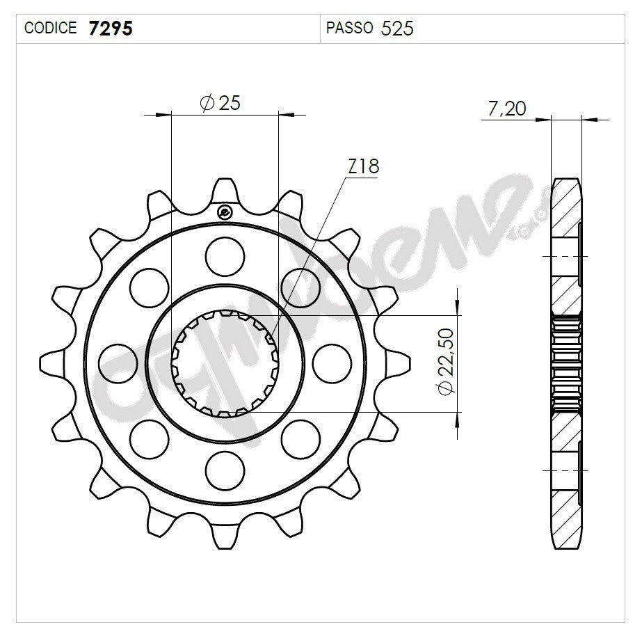 KIT TRASMISSIONE DID TRIUMPH Cod. 376197000