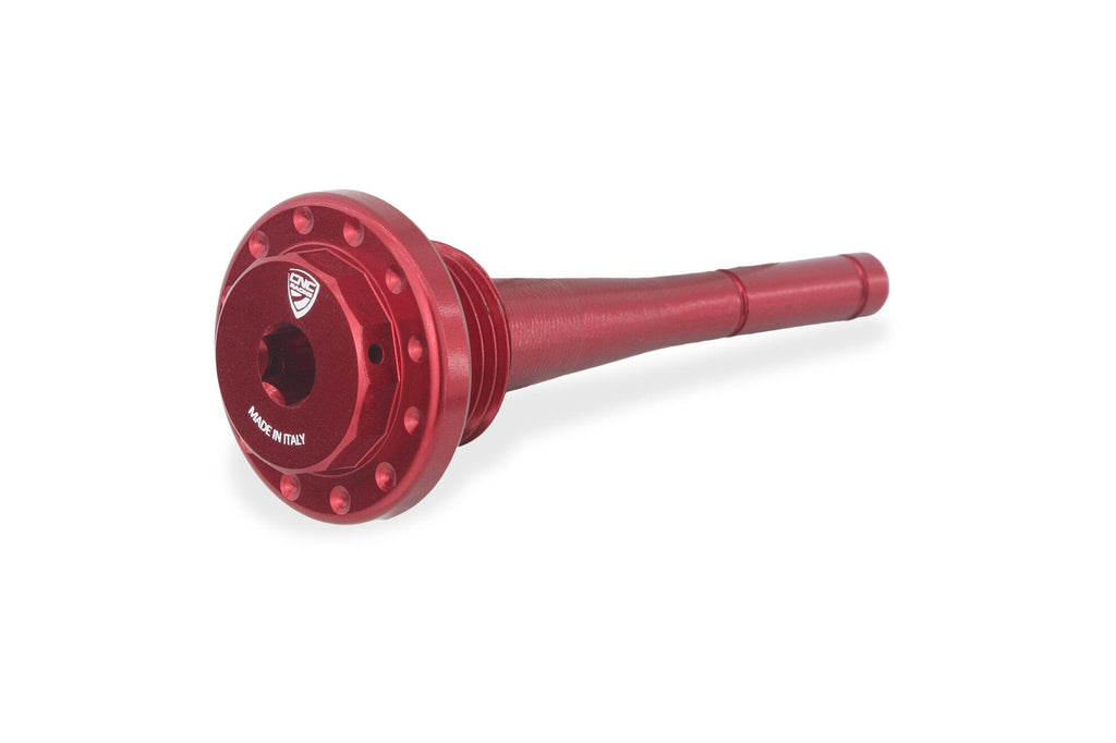 Tappo carico olio Exagon M18x1,5 con asta livello - Rosso