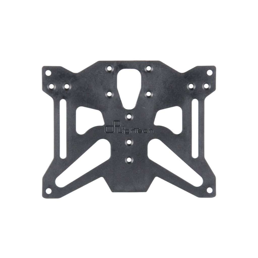 Lightech Supporto targa con staffe catadiottro e frecce inclusi (Mod. A2 Per Francia-Svizzera) - Nero