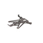 Lightech Supporto targa con staffe catadiottro e frecce inclusi (Mod. A1 Per Italia-Germania-Slovenia) - Nero