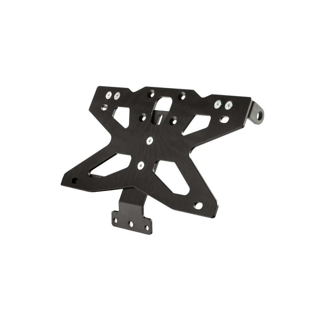 Lightech Supporto targa con staffe catadiottro e frecce inclusi (Mod. B2 Per Corea) - Nero