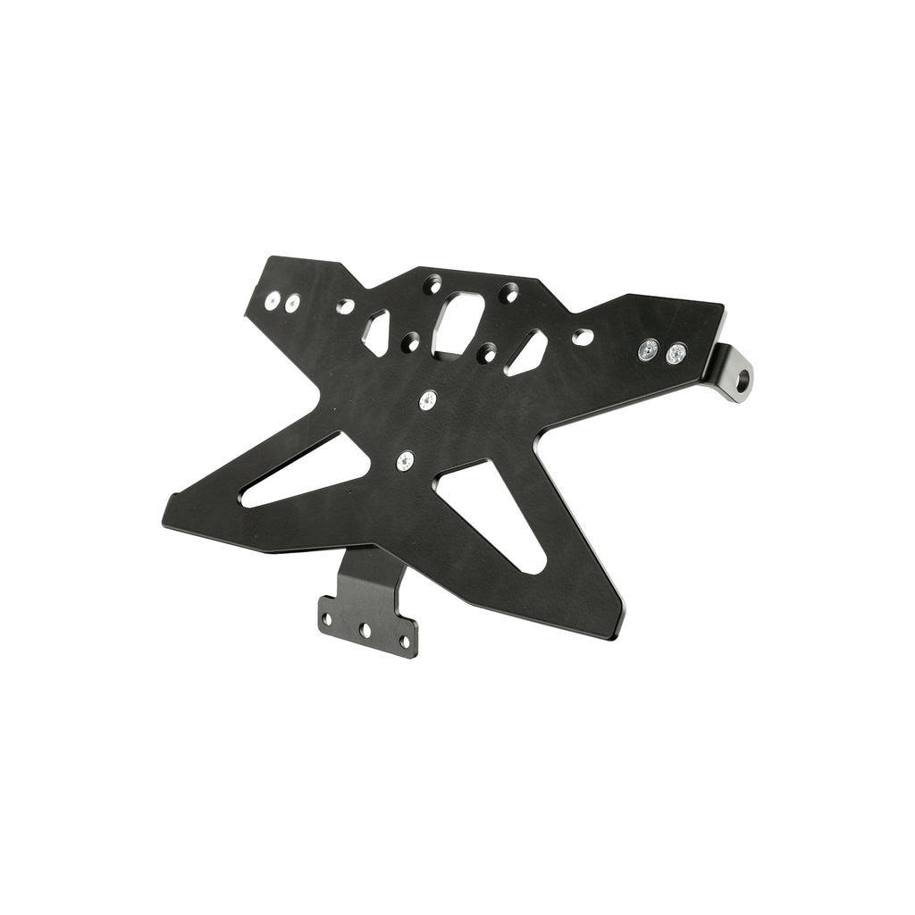 Lightech Supporto targa con staffe catadiottro e frecce inclusi (Mod. B3 Per Giappone) - Nero