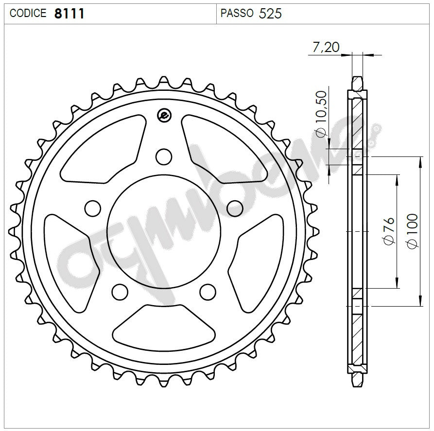 KIT TRASMISSIONE DID BENELLI TRK502 Cod. 3761791542