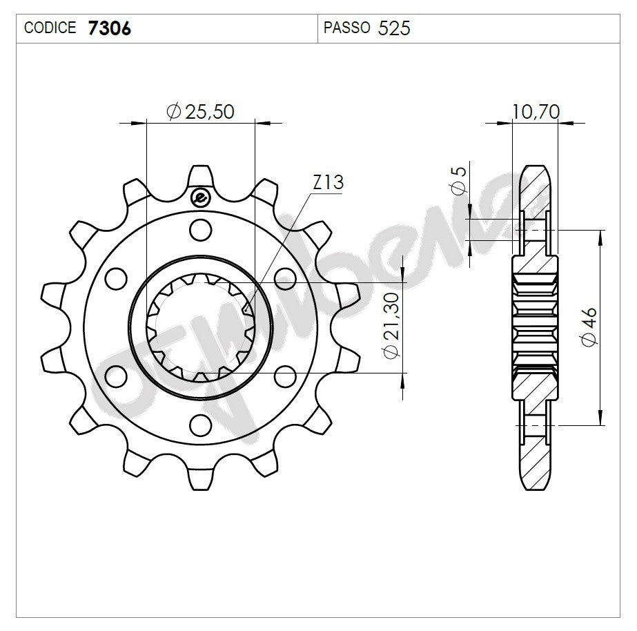 KIT TRASMISSIONE DID BENELLI TRK502 Cod. 3761791542