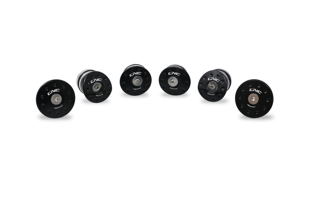 Tappi telaio MV Agusta Superveloce (6 pz per montaggio con TC323) - Nero