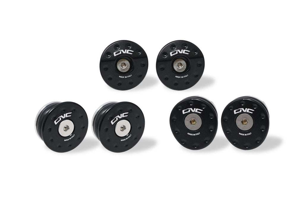 Kit tappi telaio MV Agusta - Tubi anteriori - Nero