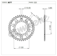 Carica l&#39;immagine nel visualizzatore Galleria, KIT TRASMISSIONE APRILIA TUONO V4 1100 Cod. 37A268