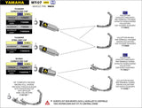 ARROW IMPIANTO SCARICO YAMAHA MT-07 '23/24