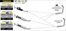 Carica l&#39;immagine nel visualizzatore di Gallery, ARROW IMPIANTO SCARICO YAMAHA MT 125 &#39;21/24