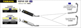 ARROW IMPIANTO SCARICO YAMAHA YZF-R 125 '08/13