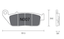 Carica l&#39;immagine nel visualizzatore di Gallery, PASTIGLIE OGNIBENE ZCOO HONDA NC 700 S