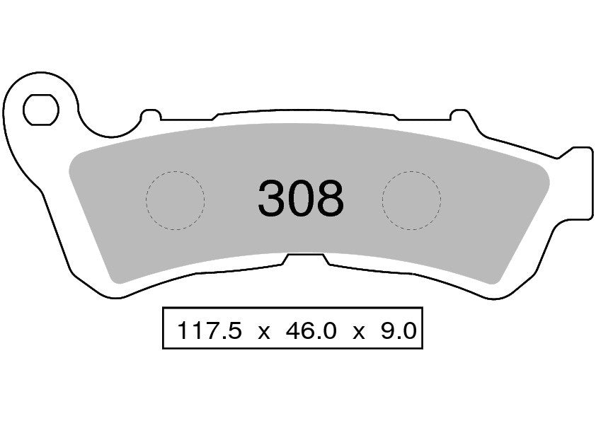 PASTIGLIE OGNIBENE NISSIN HONDA CB 1000 R '08-17