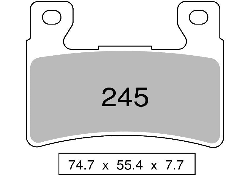 PASTIGLIE OGNIBENE NISSIN KAWASAKI ZX-6R 636