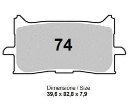 PASTIGLIE OGNIBENE TROFEO HONDA CB 125 R