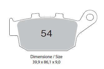 PASTIGLIE OGNIBENE TROFEO HONDA NC 750 X  2021