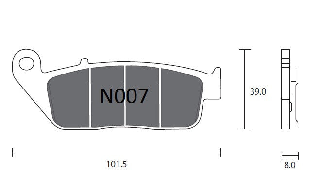 PASTIGLIE OGNIBENE ZCOO TRIUMPH Bonneville 900 T100 '17/20