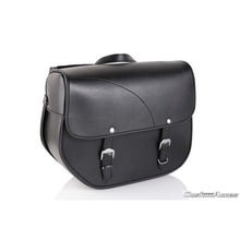 Carica l'immagine nel visualizzatore di Gallery, CUSTOM ACCES BORSA LATERALE SINISTRA MOD. SANT LOUIS NERO - COD. AP0010N - Presenta due chiusure. Dimensioni: 340x415x175 mm.