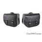 CUSTOM ACCES COPPIA DI BORSE LATERALI MOD. SANT LOUIS NERO - COD. APS001N - Presenta due chiusure. Dimensioni: 340x415x175 mm.