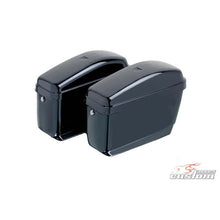 Carica l'immagine nel visualizzatore di Gallery, CUSTOM ACCES COPPIA DI BORSE RIGIDE LATERALI MODELLO EASY NERO - COD. AMZ004N - Il kit comprende: la coppia di borse laterali.